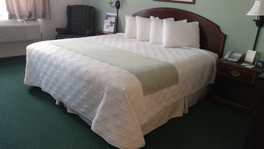 bed facing window - The Inn at Houghton Creek - Houghton, NY